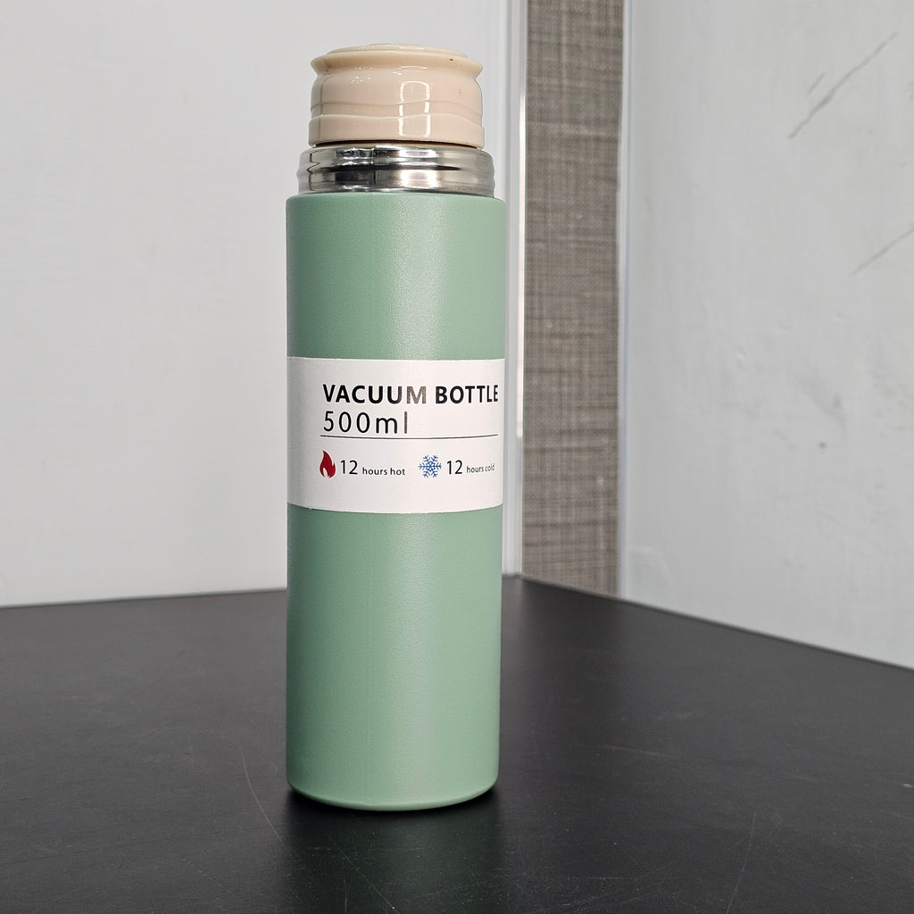 500ml Hot & Cold Water Bottle with 3 Cups – Family Travel Set