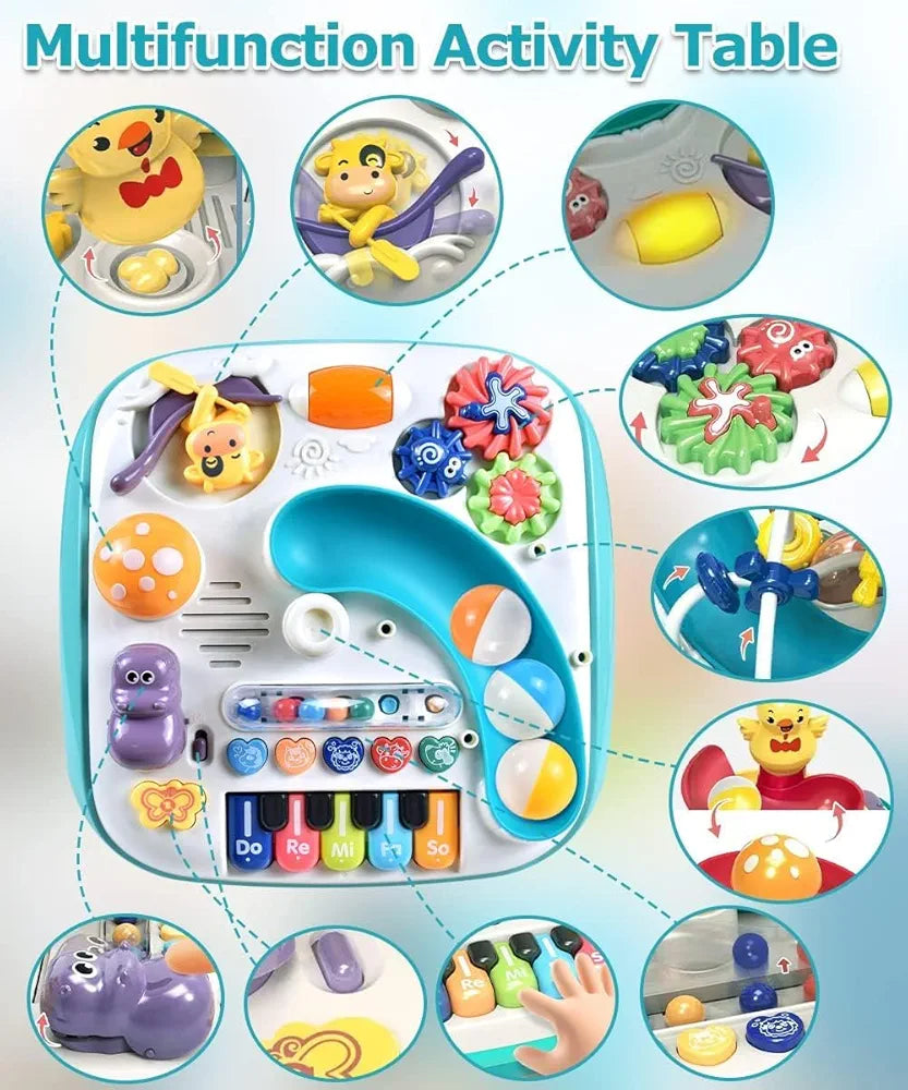 Musical Activity Table – Piano, Lights & Rolling Ball Fun - Bacha Toys