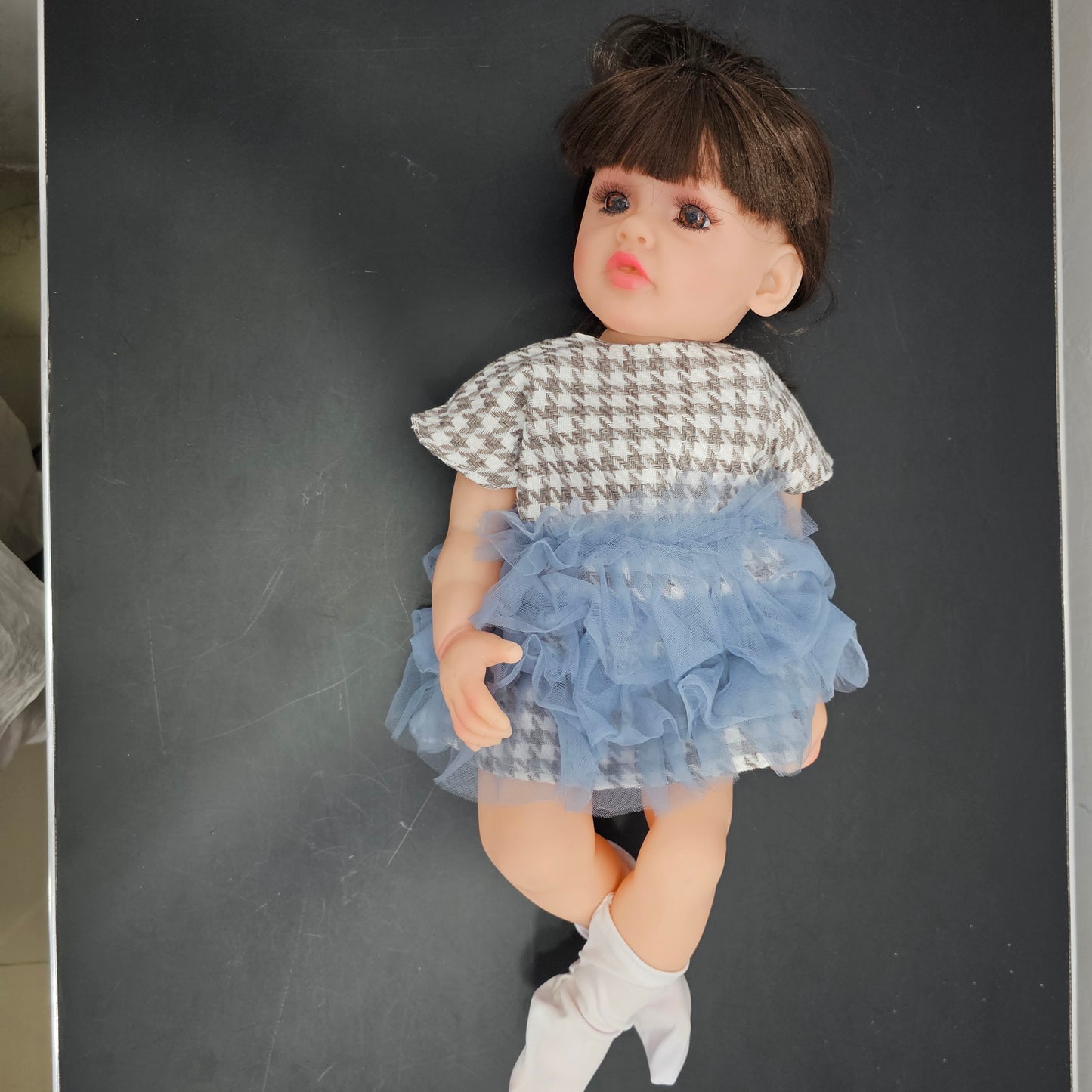 55cm Baby Silicone Doll – Lifelike Real Baby with Accessories | Bacha Toys