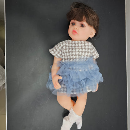 55cm Baby Silicone Doll – Lifelike Real Baby with Accessories | Bacha Toys