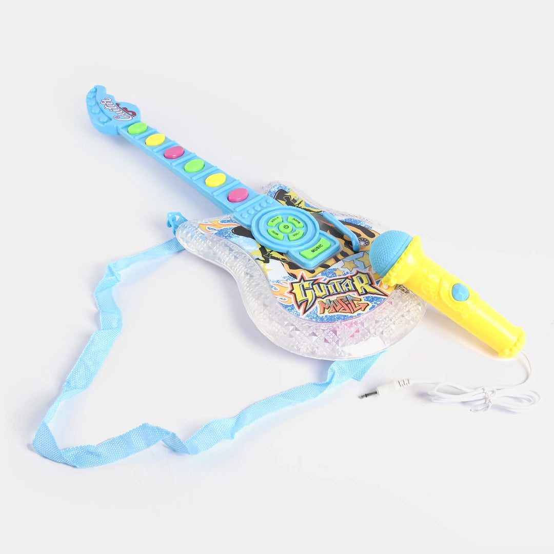 Kids Music Guitar Set with Microphone – Lights & Musical Toy