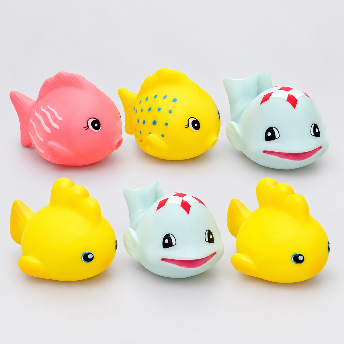 Soft Bath Toys & Baby Rattles Set