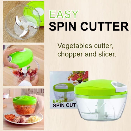 Easy Spin Vegetable Cutter, Chopper & Slicer – Multi-Function Kitchen Tool | Bacha Toys