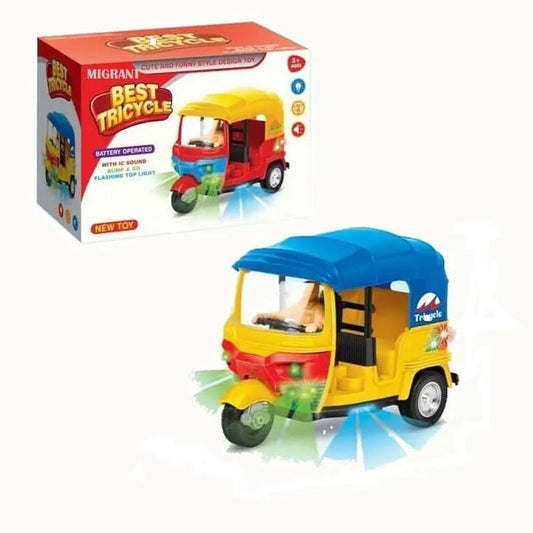 Best Kids Tricycle | Sound, Pump & Flashing Top Light - Bacha Toys