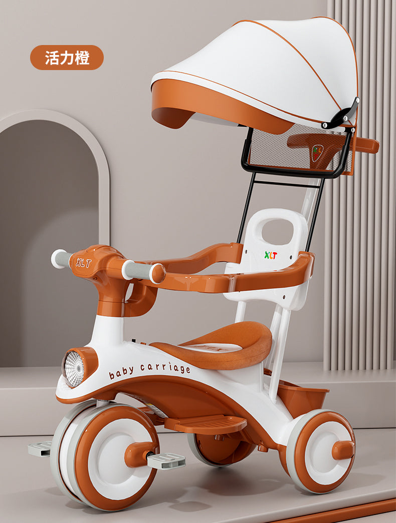 Children Tricycle with Umbrella & Parent Handle – Multifunction Kids Trike | Bacha Toys
