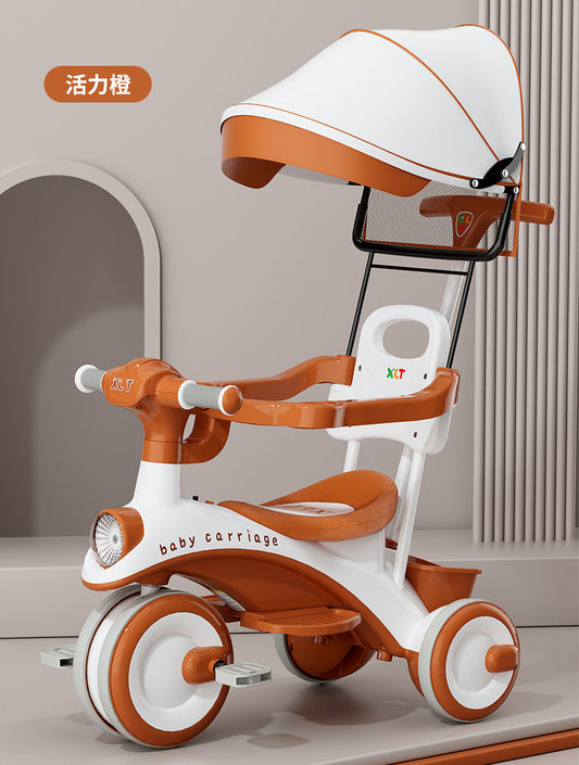 Children Tricycle with Umbrella & Parent Handle – Multifunction Kids Trike | Bacha Toys