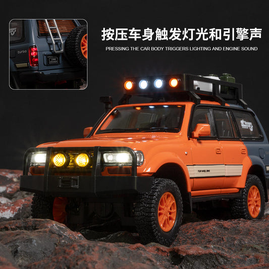 Toyota Land Cruiser 80 Die-Cast Model Car – 1:24 Scale with Sound, Light & Pull-Back Action | Bacha Toys