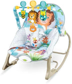 Baby Rocker – Infant to Toddler with Fold-Out Kickstand (0M+, 40 lbs / 18 kg) | Bacha Toys