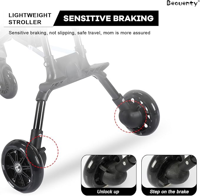 Two-Way Push Compact Baby Stroller – Lightweight & Anti-Rollover Design | Bacha Toys