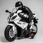 Police Moto Top Model 1:20 – Remote Control Motorcycle with 360° Spin, Lights & Sound | Bacha Toys