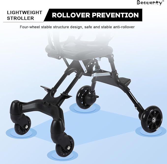 Two-Way Push Compact Baby Stroller – Lightweight & Anti-Rollover Design | Bacha Toys