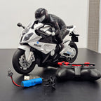 Police Moto Top Model 1:20 – Remote Control Motorcycle with 360° Spin, Lights & Sound | Bacha Toys