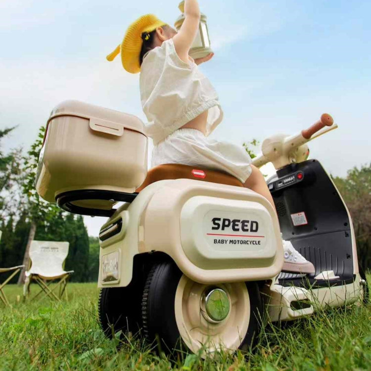 Electric Ride-On Scooty Bike for Kids – Bluetooth, Lights & Music