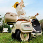 Electric Ride-On Scooty Bike for Kids – Bluetooth, Lights & Music