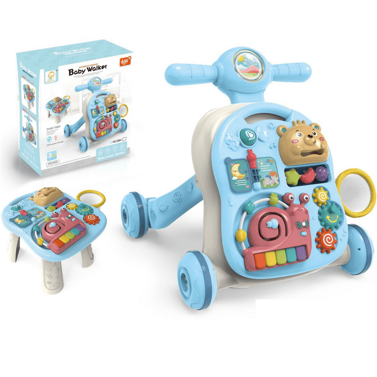 3-in-1 Baby Activity Walker with Music & Lights | Bacha Toys