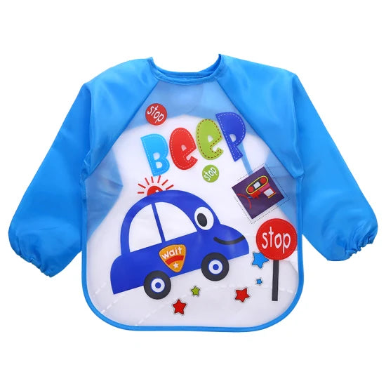 Waterproof Baby Bib With Sleeves — Mess-Free Mealtime | Bacha Toys