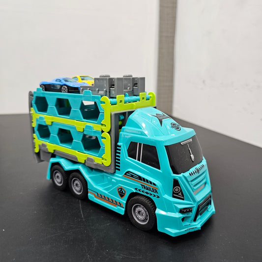 Track Truck with 2 Cars – Racing Transporter Playset | Bacha Toys