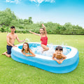 Intex Swim Center Family Pool – White & Blue Inflatable Pool (80” x 60”) #57180